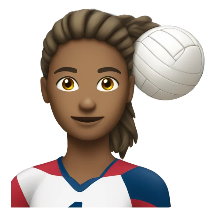 Volleyball player the name is group sports a sticker