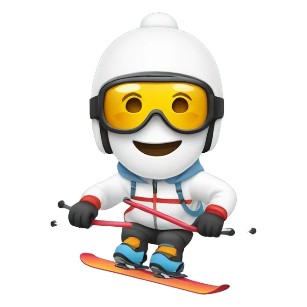 Skiing in switzerland sticker