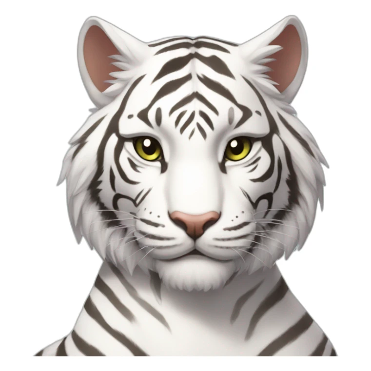 Hybrid of white tiger and bunny sticker