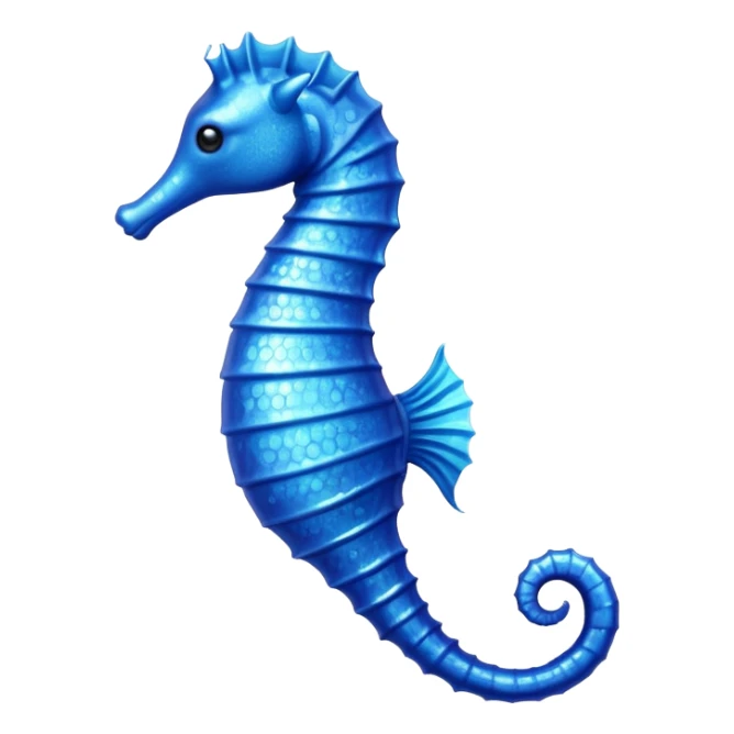 a blue sea horse emoji please sticker