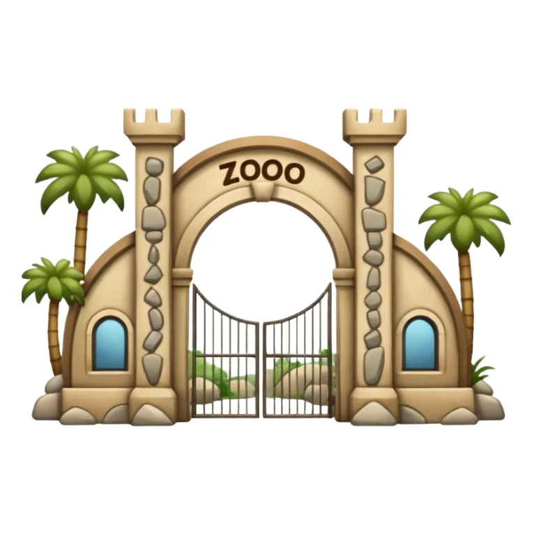 entrada de un zoo sticker