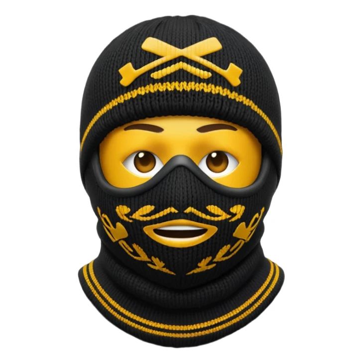 Ski mask  sticker