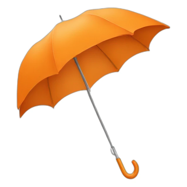 Umbrella orange sticker
