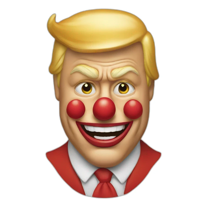 Donald Trump en clown sticker