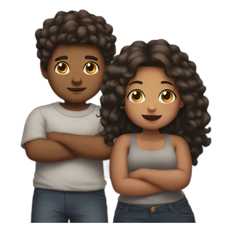 thicc boy and thicc girl sticker