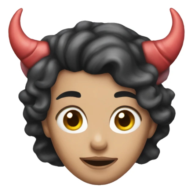 princess of hell with horns sticker