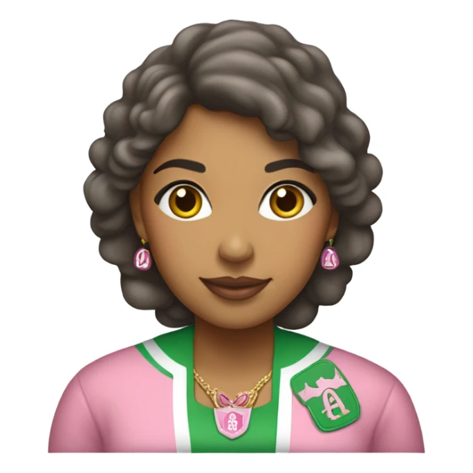 Hispanic woman alpha kappa alpha sorority  sticker