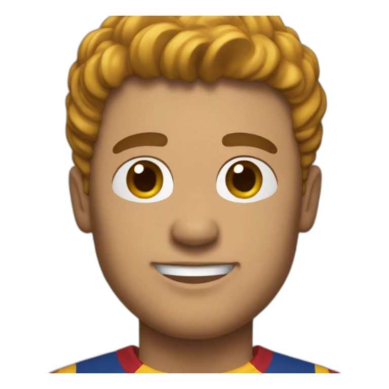 A man wearing a Barcelona shirt   sticker