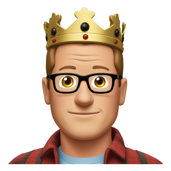 king of the hill hank hill and ladybird his dog sticker