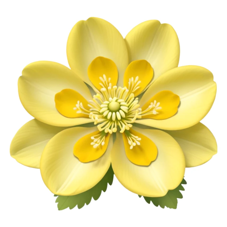 Yellow woodland anemone flowers sticker