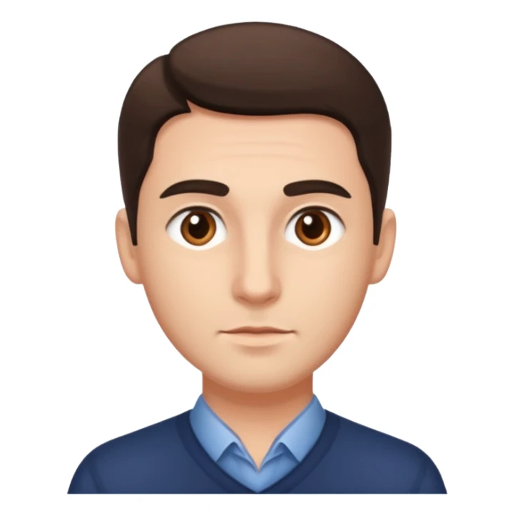 persona masculina con suerte enfocada en verse bien  sticker