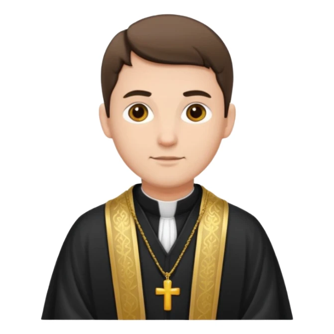 The priest who presides over the wedding sticker
