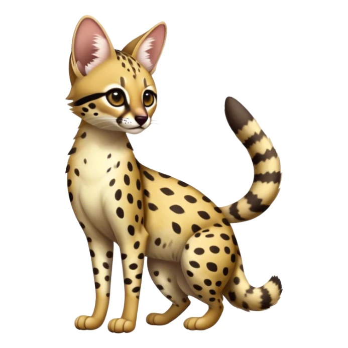 Serval-Genet-Civet-Marsupial-Ocelot-hybrid, full body sticker