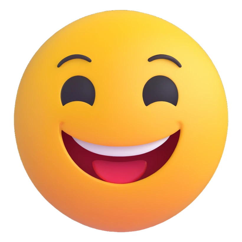 3D smiley emoji, girly, smiling, centered, surrounded by large, colorful, youthful, elegant typography: Alexandra sticker