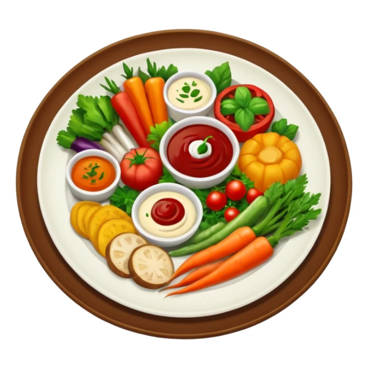 a plate of food sticker