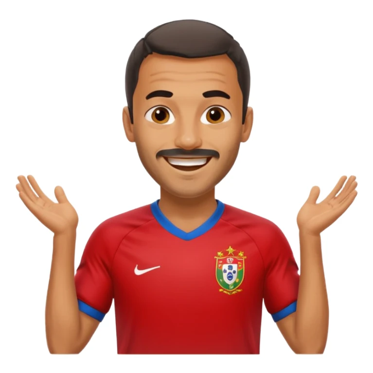 Nuno Mendes, Portuguese footballer, celebrating sticker