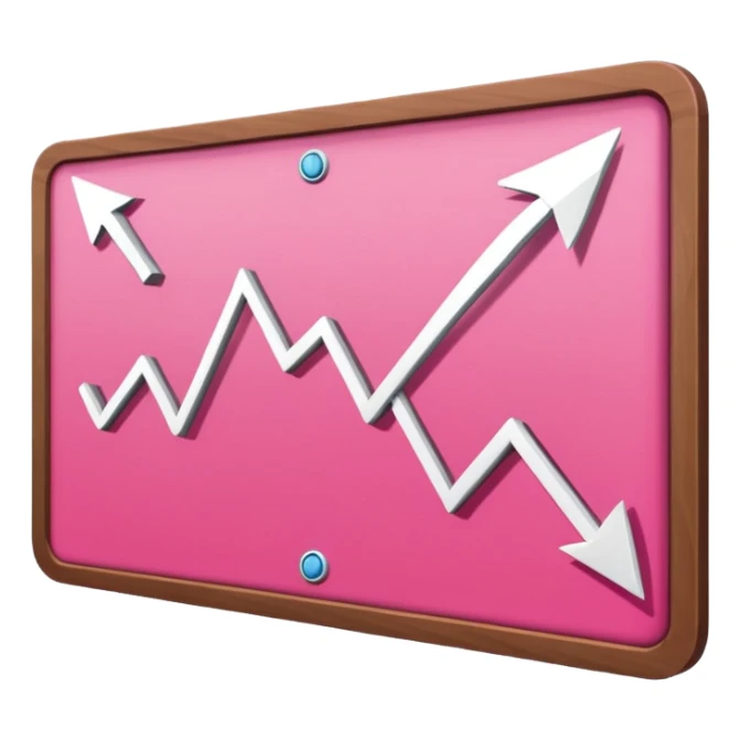 pink business strategy board. showing pick arrows png image sticker