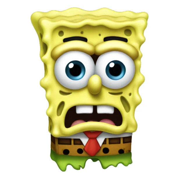 spongebob wearing a shirt that says "DONT GOON" sticker