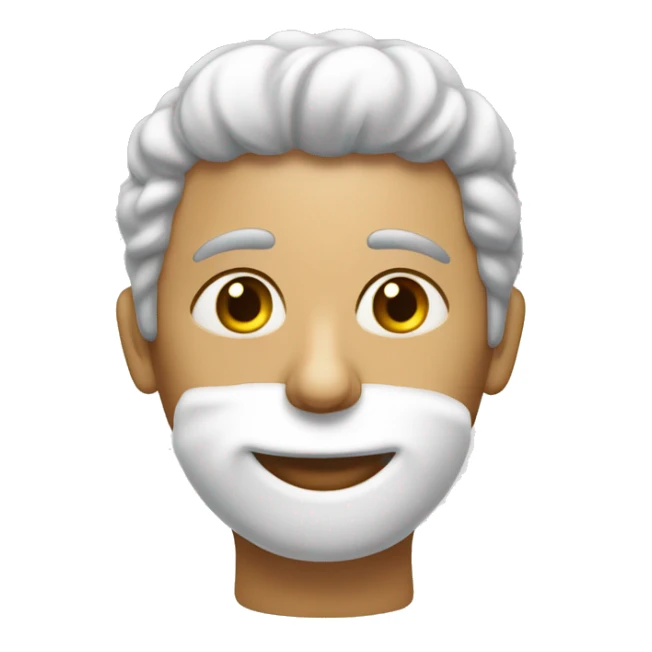 Emoji com tal de banho na cabeça e cremes na mão  sticker