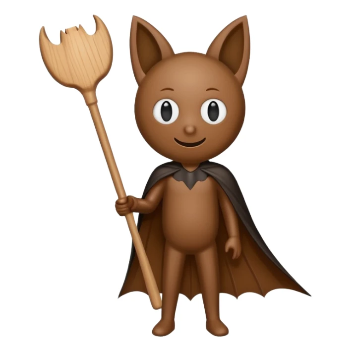 wooden stick figure with a bat tung tung tung sahur sticker