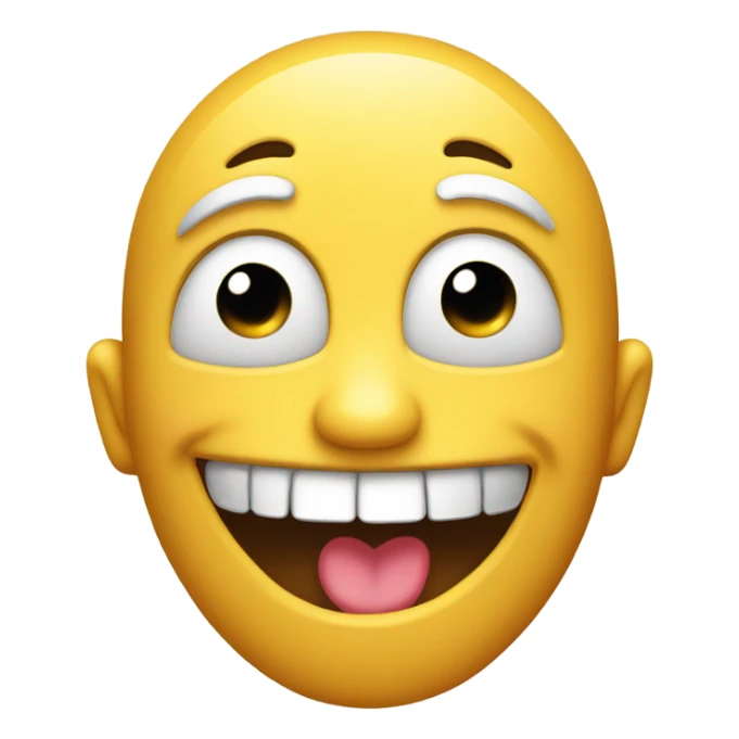 Emoji trying not to laugh sticker