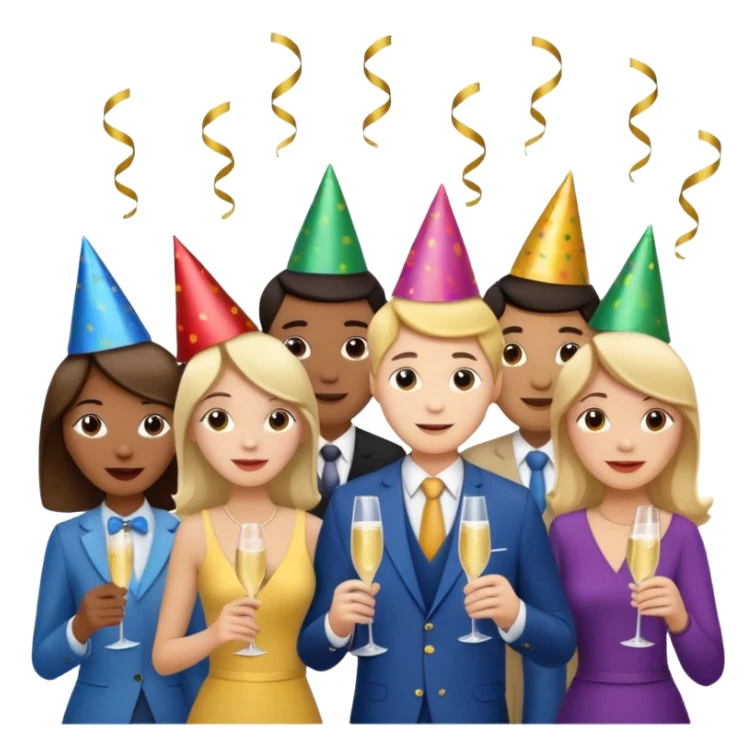 holiday New year vibe sticker