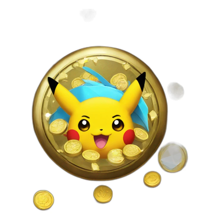 Pokemon Game Case Random Prizes Coins Diamonds PokeDollars sticker