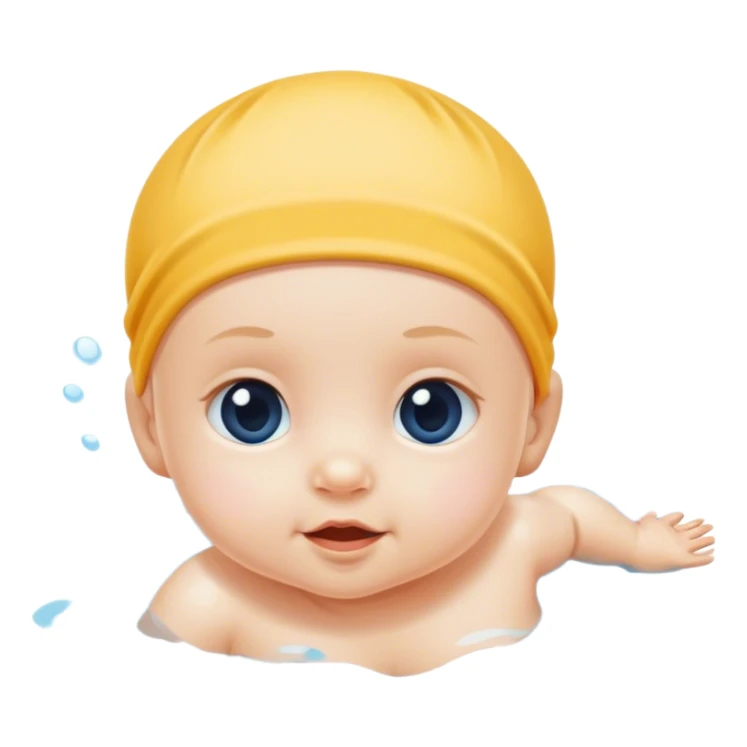 Baby swimming  sticker