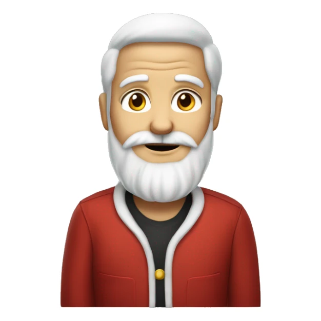 Père Noël avec une barbe à papa sticker