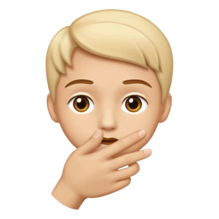 The hand of shushing emoji 🤫  sticker