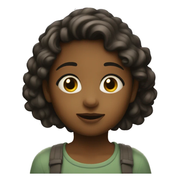 The girl looks at the stars sticker