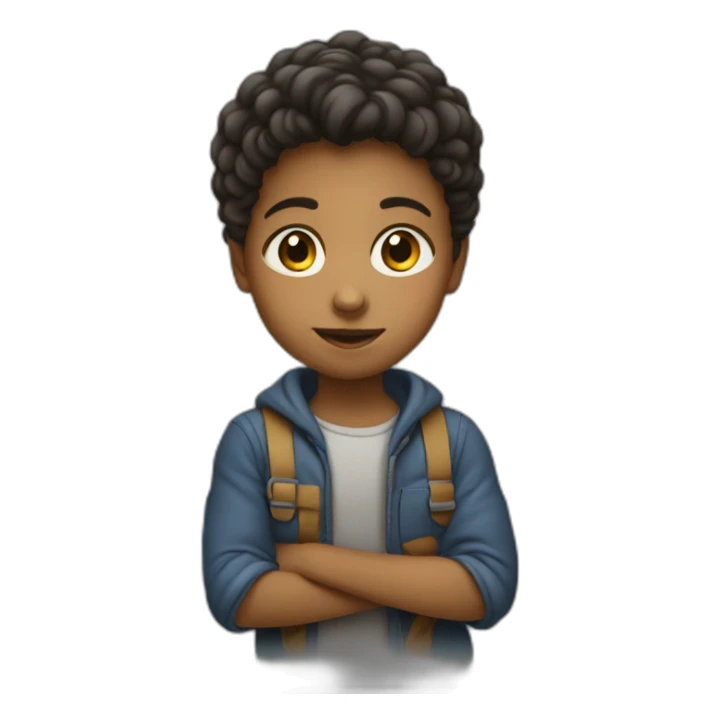 Enfant qui donne un coup de poing sticker