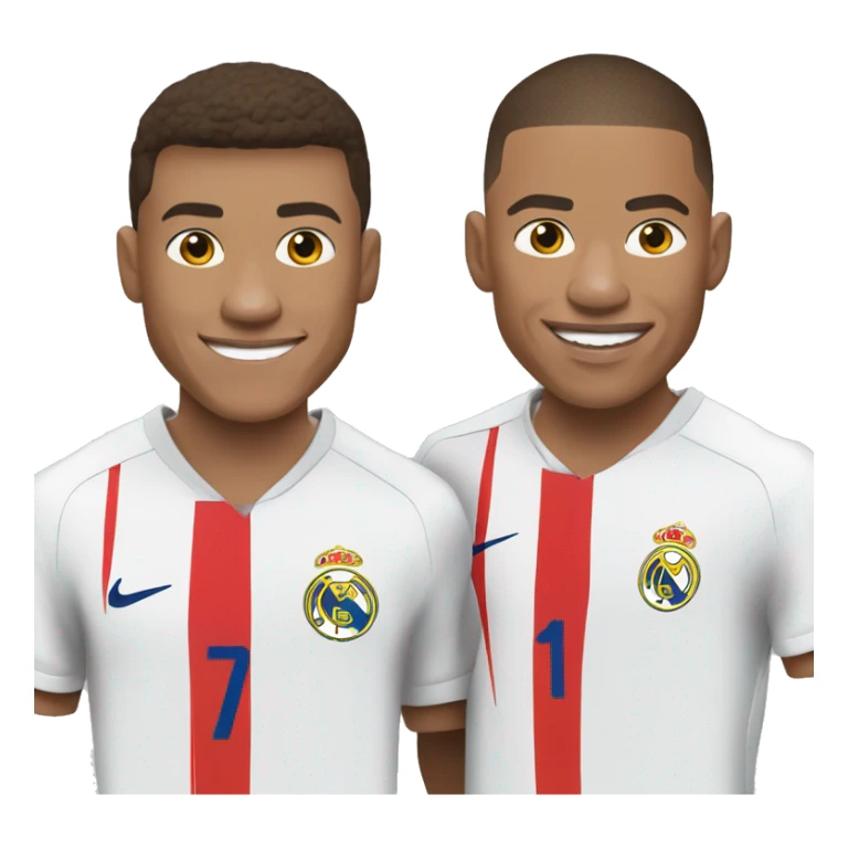 Florentino Perez et Kylian Mbappé ensemble  sticker