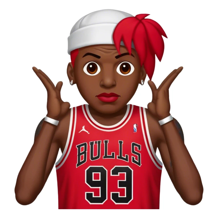 Dennis Rodman Chicago bulls #91 sticker