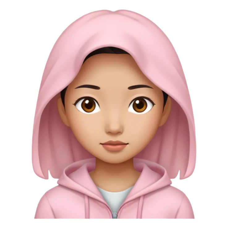 asian yoga girl light pink clothes  sticker