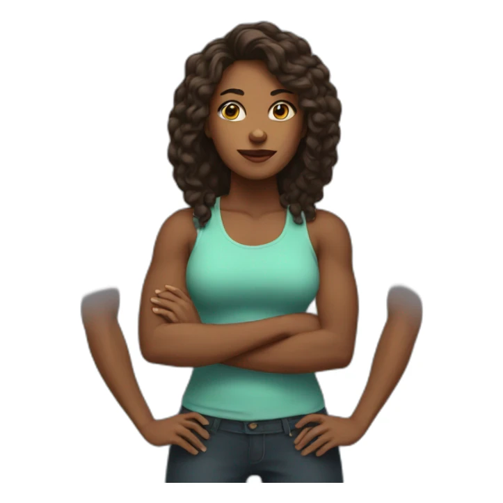 Strong woman sticker