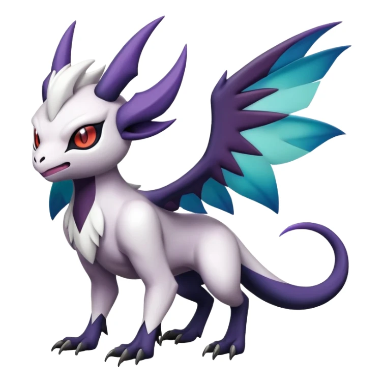 Shiny Absol-Noibat-Noivern-Hybrid (Full body) sticker