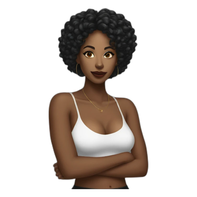 Beautiful Black women music sticker