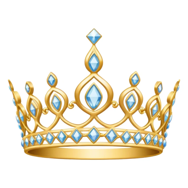 birthday tiara with diamonds sticker