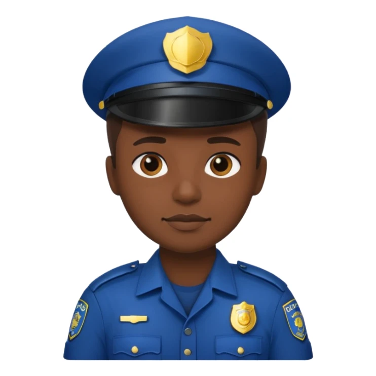 photographer with police uniform sticker