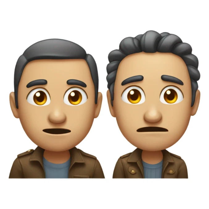 A man and woman pointing at you in disgust sticker