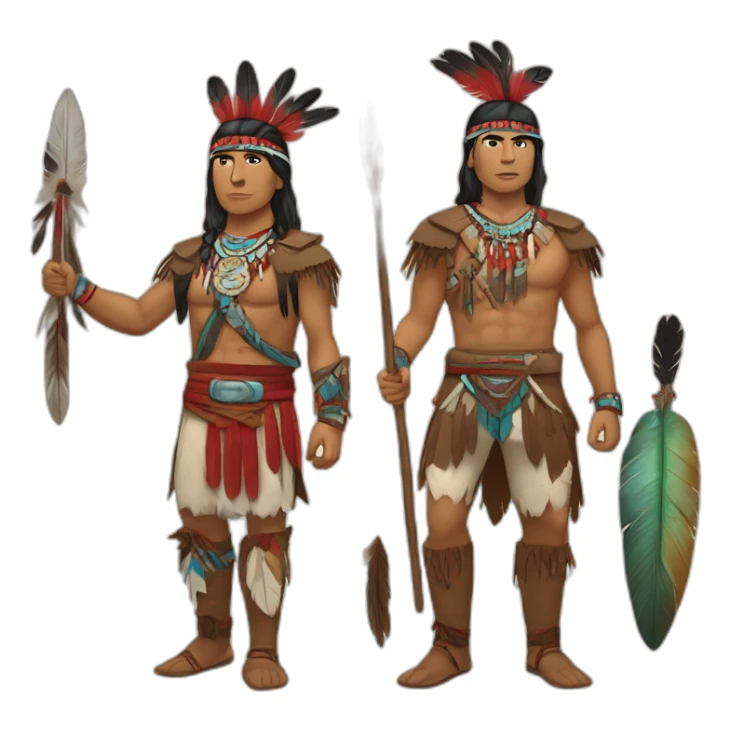 Joseph Brant In a native american outift being a diplomat and a warrior wat the same time sticker