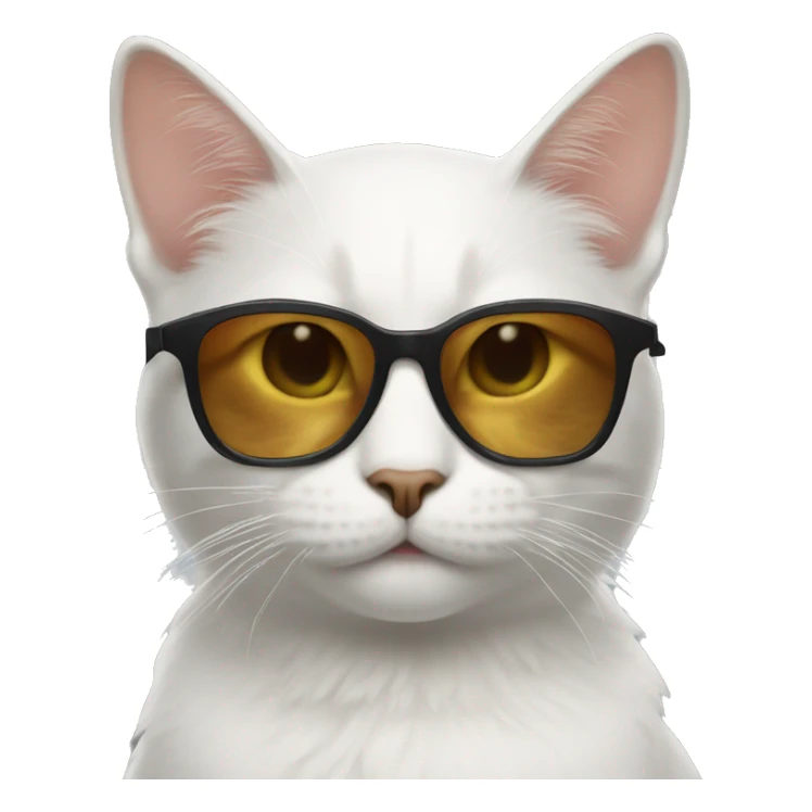 Cat with sunglasses sticker