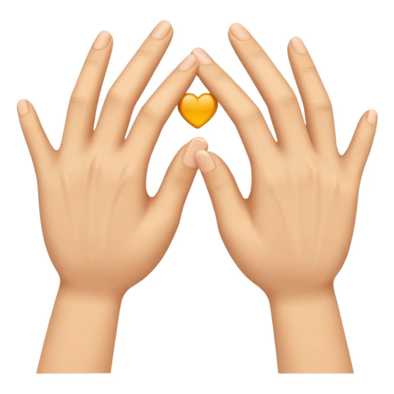 Les doigts des deux mains qui forme un W sticker