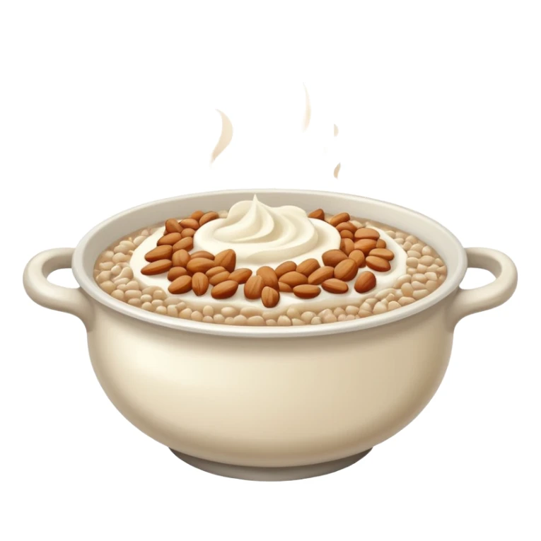 steaming bowl of buckwheat porridge sticker