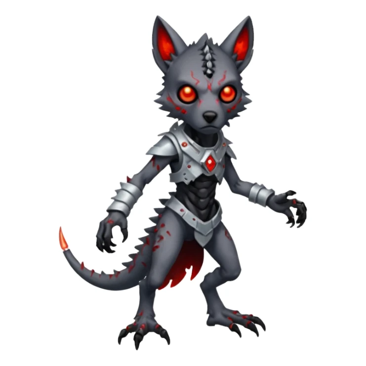 Zombie vernid-Trico-protogen-primagen-fusion-hybrid, full body sticker