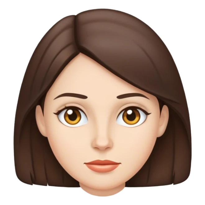 Airhead brunette woman sticker