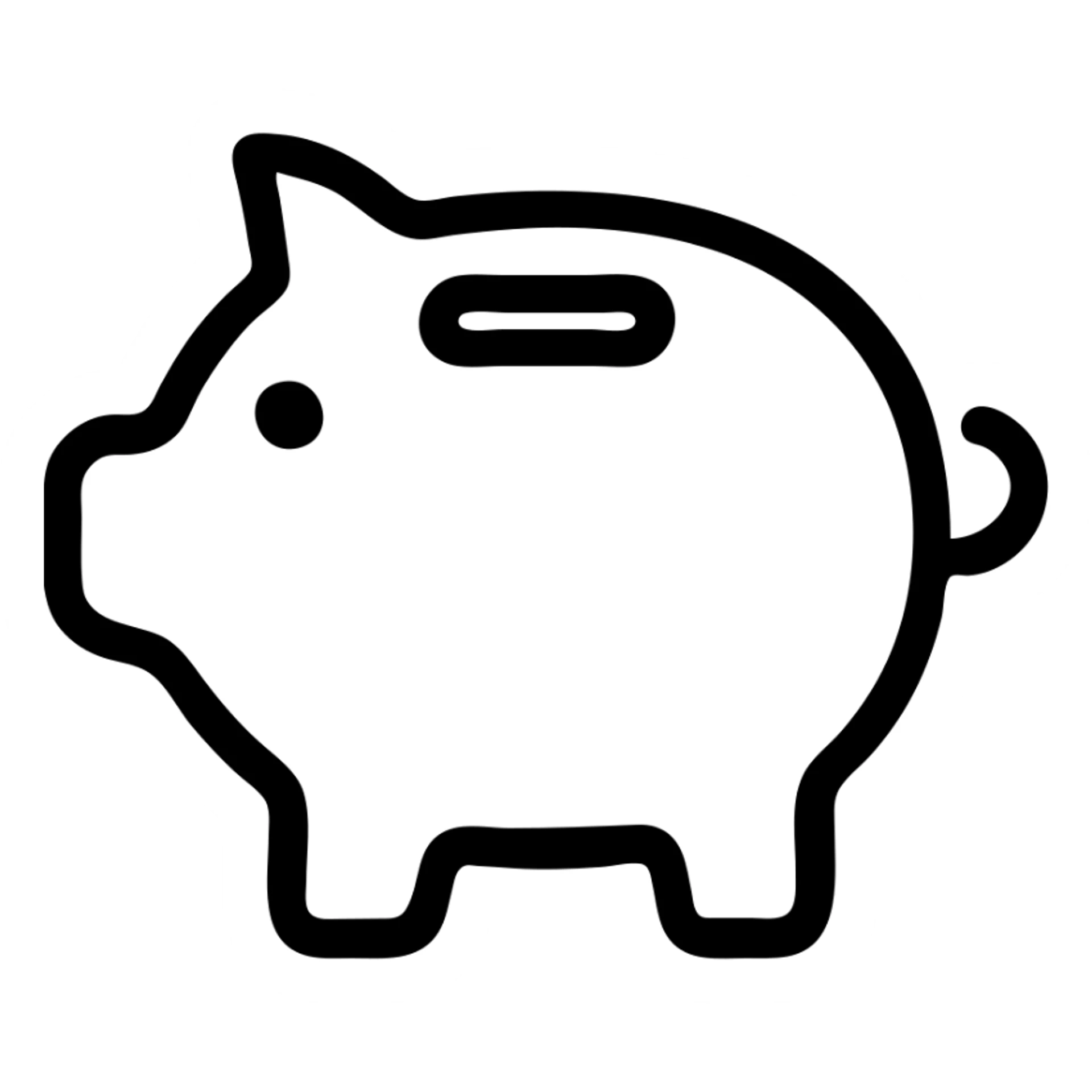 golden piggy bank sticker