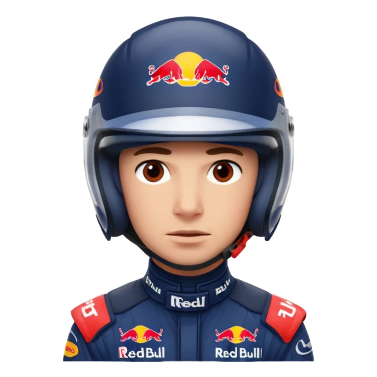 Red bull driver full face covers only helmet invisible f1  sticker