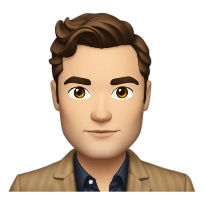 Chuck Bass of Gossip Girl sticker